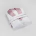Ikebana White/Pink Large Bath Robe