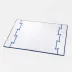 Piton White/Blue 20" x 28" Bath Mat