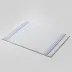 Tricot White/Light Blue 20" x 28" Bath Mat Design Two Sides