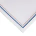 5 Bourdon 19" Square Napkin - White Linen/Blue-Gold Embroidery