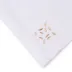 Bali 19" Square Napkin - White Linen/Beige Embroidery