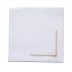 Himalaya 19" Square Napkin - White Linen/Gold Embroidery