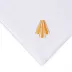 Peacock 19" Square Napkin - White Linen/Orange Embroidery