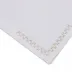 Smock 19" Square Napkin - White Linen/Silver Embroidery