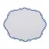 Oriente Veneziano 16" x 20" Oval Rect Placemat - White Linen/Light Blue Embroidery