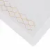 Pacific 16" x 20" Rect Placemat - White Linen/Beige Embroidery