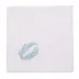 Tangeri 19" Square Napkin - White Linen/Light Blue Embroidery