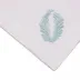 Tangeri 16" x 20" Rect Placemat - White Linen/Light Blue Embroidery