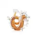 Glass Dragon Amber Sculpture Small