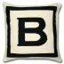 Reversible Letter Throw Pillow B