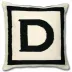 Reversible Letter Throw Pillow D