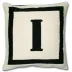 Reversible Letter Throw Pillow I