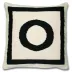 Reversible Letter Throw Pillow O