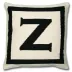 Reversible Letter Throw Pillow Z