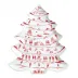 Country Estate Winter Frolic Ruby 15" Tree Platter