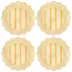 Cabana Stripe Melamine Dinner Plate Set of 4 - Sunshine