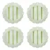 Cabana Stripe Melamine Dessert/Salad Plate Set of 4 - Seagrass