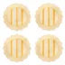 Cabana Stripe Melamine Dessert/Salad Plate Set of 4 - Sunshine