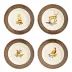 Forest Walk Side/Cocktail Plate Assorted Set of 4