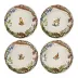 Forest Walk Dessert/Salad Plate Assorted Set of 4