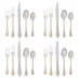 Berry & Thread 20 pc Place Setting Polished with Gold