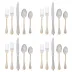 Berry & Thread 20 pc Place Setting Polished with Gold