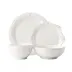 Berry & Thread Whitewash 4 Pc Place Setting with 2 Bowls