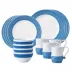 Le Panier White/Delft Blue 16-pc Set (KH01/44,KH02/44,KH06/44,KH07/44) 12"L, 18"W, 18"H