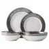 Emerson White Pewter 4 Pc Place Setting