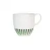 Sitio Stripe Mug Basil