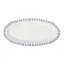 Sitio Stripe 15" Hostess Tray - Delft Blue