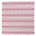 Villa Stripe 52" Square Tablecloth Ruby