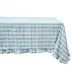 Gingham Ruffle Ocean Tablecloth 60" x 120"