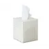 Reed White Tissue Box