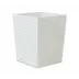 Reed White Waste Basket