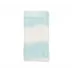 Watercolor Stripe White & Seafoam Napkin Set of 4
