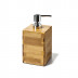 Bamboo Veneer Soap Dispenser 2.8" x 2.8" x 7.5"