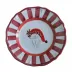 Allegro Red Salad Dessert Plate