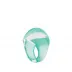 Cabochon Ring Clear Crystal With Green Patina 49 (US 4.75) (Special Order)
