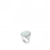 La Flute Enchantee Ring, White Gold, Crystal, Diamonds, Agate 50 (US 5) (Special Order)
