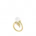 Muguet Ring Clear Crystal, Vermeil 49 (US 4.75) (Special Order)