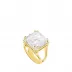 Arethuse Ring, Clear Crystal, Vermeil 51 (US 5.5) (Special Order)