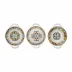 Toscana Melamine Set Of 3 Mini Handled Bowls 4.75" Assorted