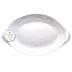 Bianco Melamine Large18" Handled Oval Platter