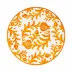 Sicily Orange Melamine Dinner Plate 11"