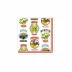 Vintage Olive Allover Patterned Paper Cocktail Napkin 5" X 5" (Pack Of 20)