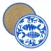 Mediterraneo Round Paper Charger Placemat 15" (Pack Of 20)