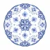 Moroccan Blue Scalloped Charger/Placemats 15" 20 Pk