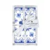Moroccan Blue Guest Towel/Buffet Napkins in Holder
