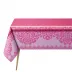 Mumbai Pink Coated Tablecloth 69" x 126"